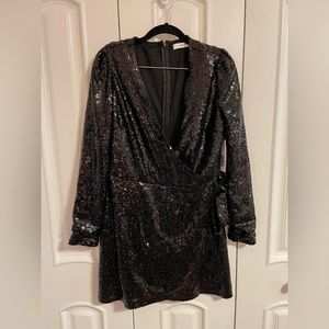 Black Sequin Dress